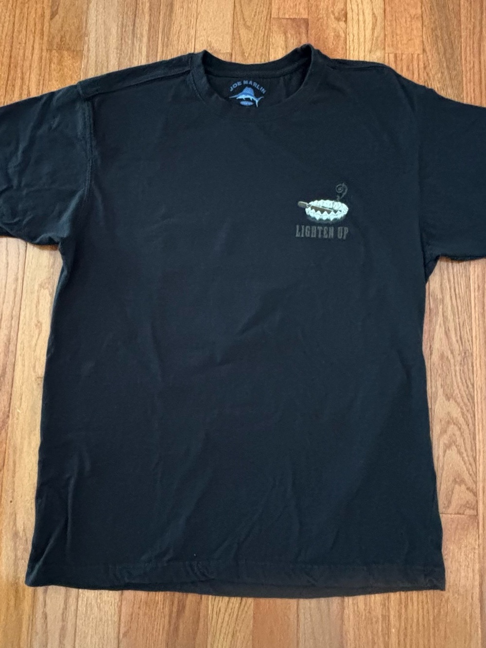 Men’s Joe Marlin Unwind Black Cigar T-Shirt sz Large